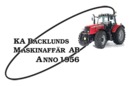 Backlunds Maskinaffär AB, K A