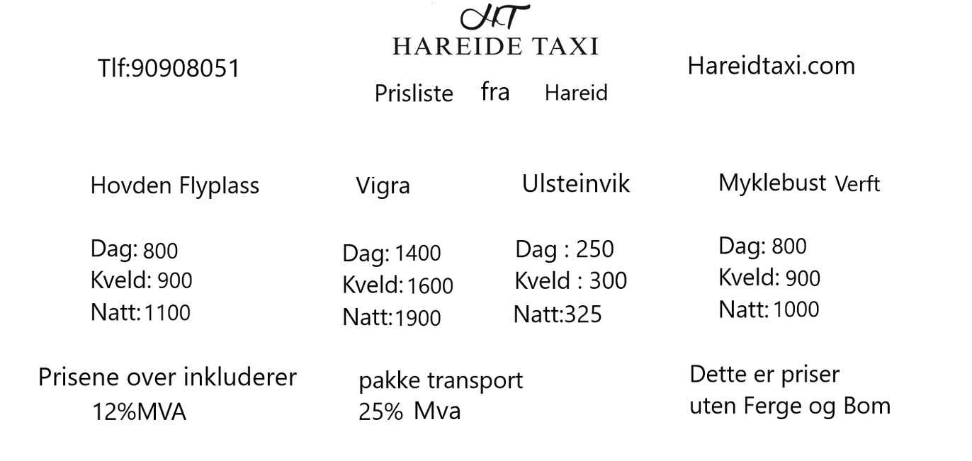 Hareide Taxitenester Taxi, Hareid - 4