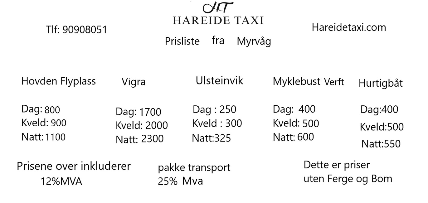 Hareide Taxitenester Taxi, Hareid - 1