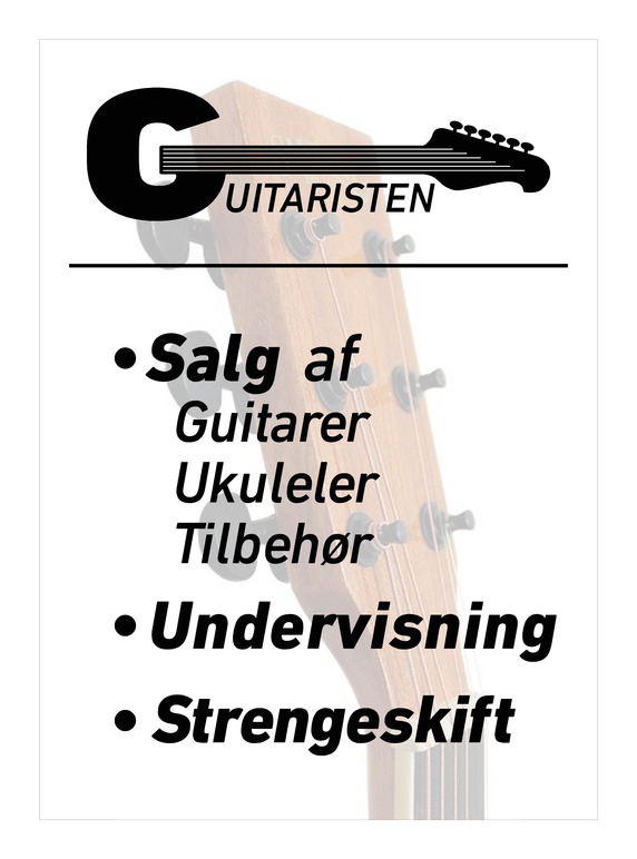 Guitaristen Musikinstrumenter, Aalborg - 1