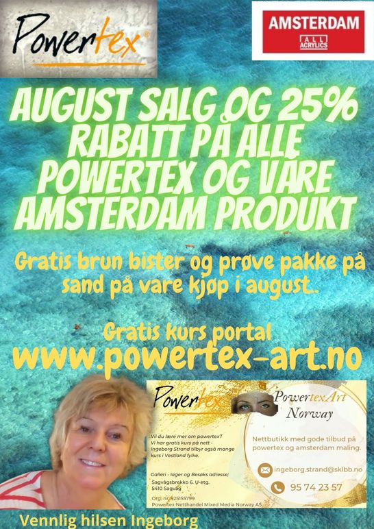 Powertex-art.no, Beste pris på Powertex produkter i nettbutikken til Ingeborg, Kunstnerutstyr, Stord - 10