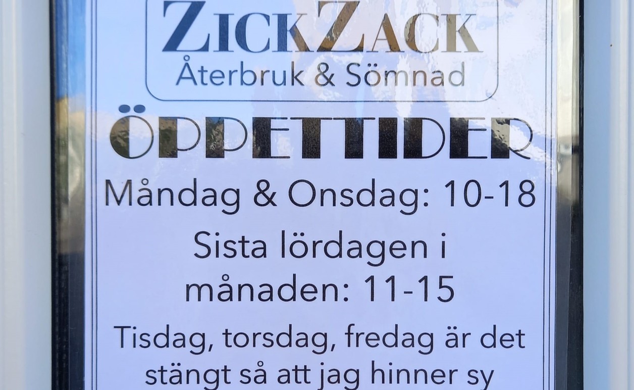 ZickZack Återbruk & Sömnad AB Sybehör, Flen - 10