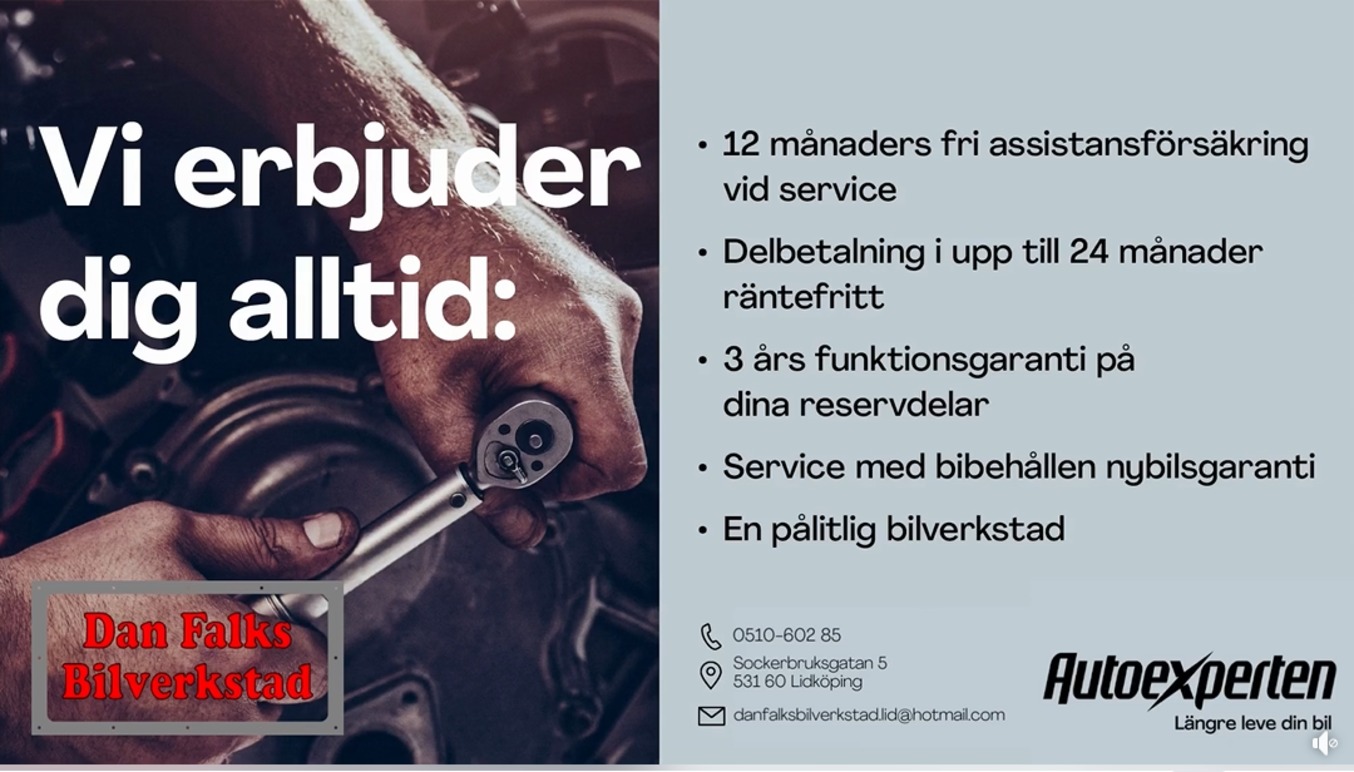 Dan Falk Bilverkstad - service by Autoexperten Bilverkstad, Lidköping - 1