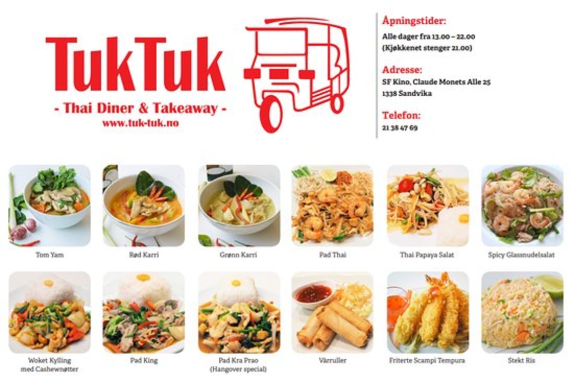 TukTuk -Thai Diner & Takeaway- Sandvika Restaurant, Bærum - 1