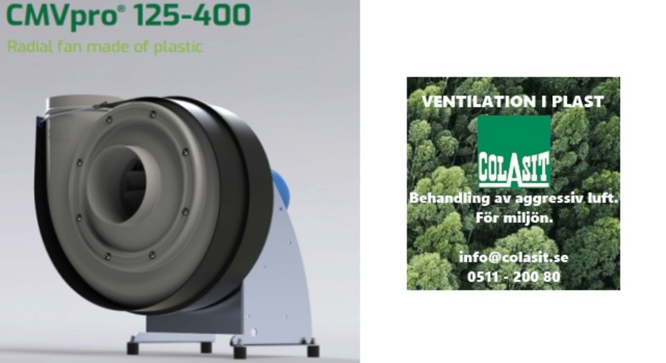 Colasit Scandinavia AB Ventilation, luftbehandling, Vara - 1