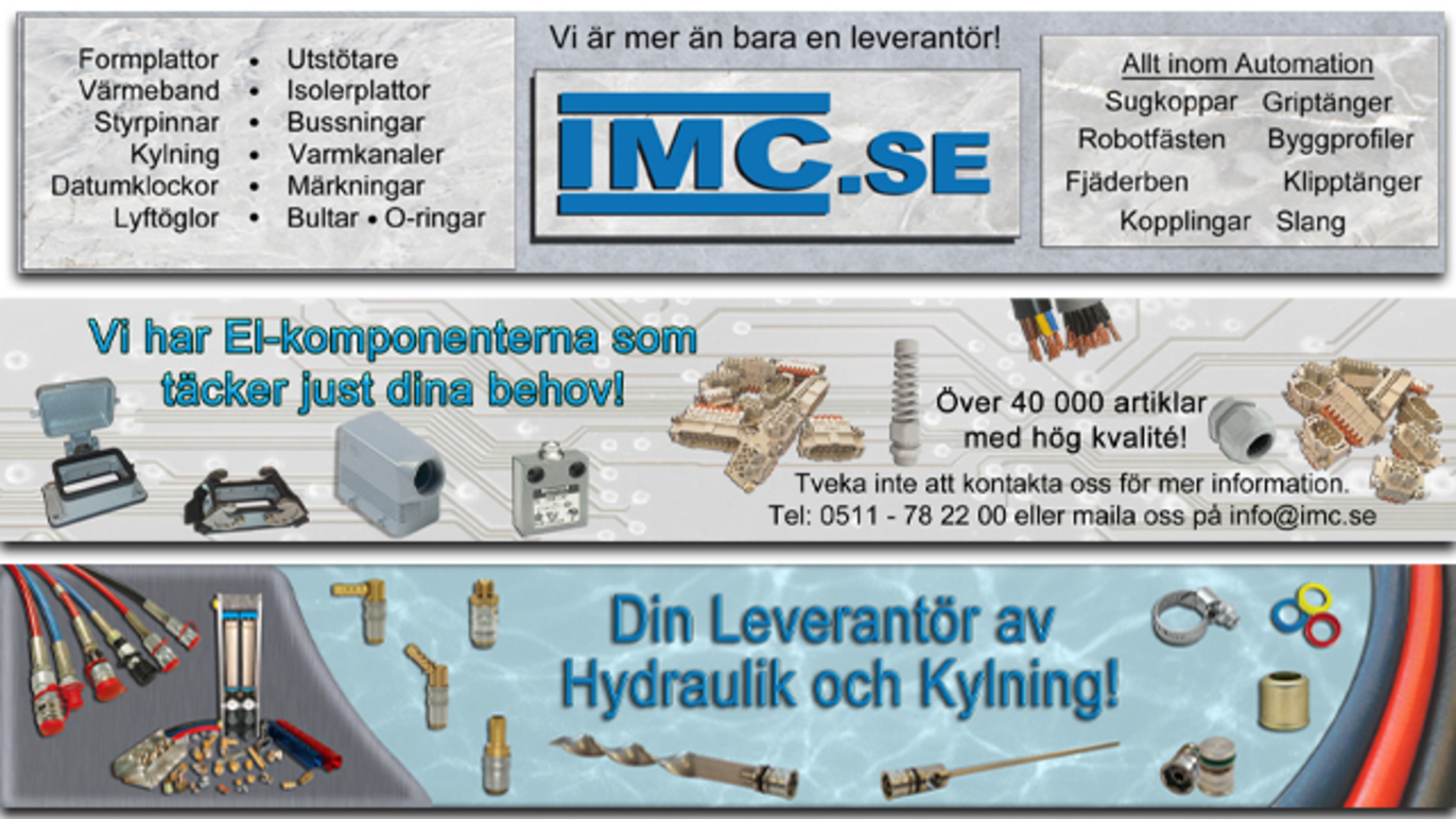 IMC Plastindustrimaskiner, gummiindustrimaskiner, Skara - 1