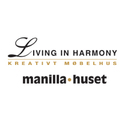 Living in Harmony / Mannilla-Huset logo