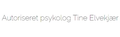 Autoriseret Psykolog Tine Elvekjær logo