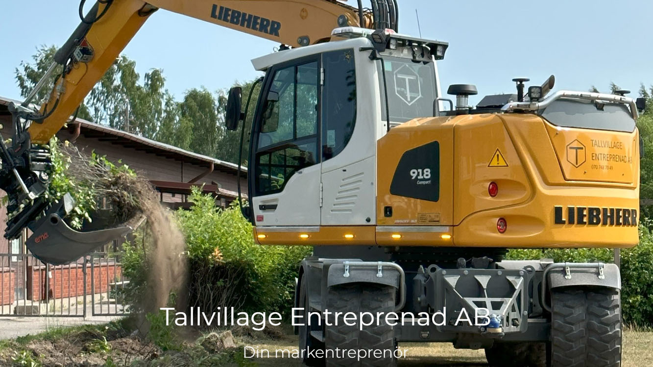 Tallvillage Entreprenad AB Uthyrning av Byggmaskiner, arbetsmaskiner, Örebro - 1