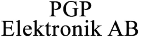 PGP Elektronik AB logo