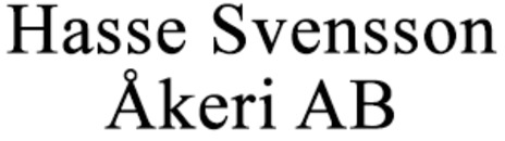 Hasse Svensson Åkeri AB