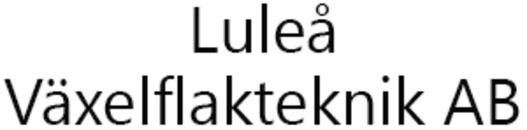 Luleå Växelflakteknik AB