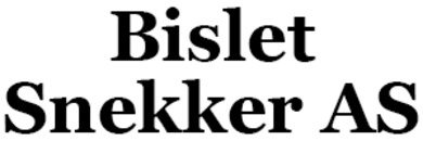 Bislet Snekker AS