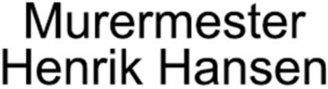 Murermester - Henrik Hansen logo