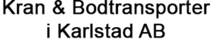 Kran & Bodtransporter i Karlstad AB logo