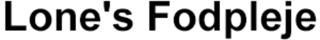 Lone's Fodpleje