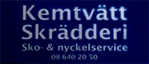 Sickla Kemtvätt och Skrädderi & Nyckel, Sko