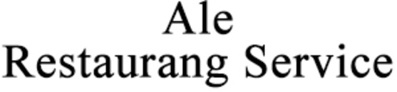 Ale Restaurang Service logo
