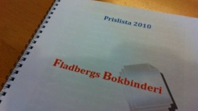 Fladbergs Bokbinderi AB Bokbinderi, Partille - 3