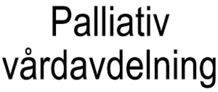 Palliativ vårdavdelning
