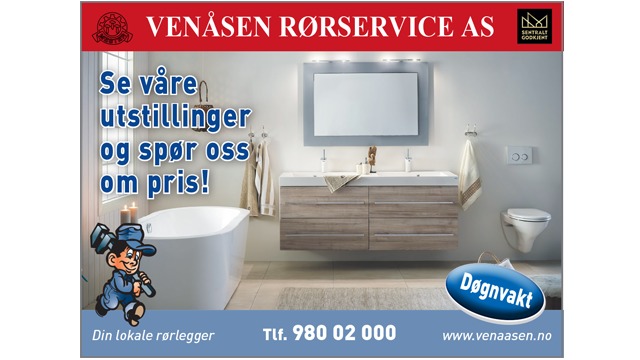 Venåsen Rørservice AS Rørlegger - 1