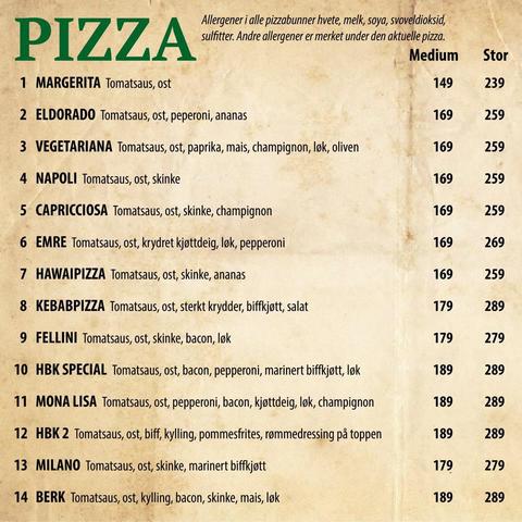 HBK Pizza & Pasta Pizza, Hammerfest - 1