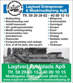 Løgtved Entreprenør & Maskinudlejning ApS Byggeentreprenør, anlægsentreprenør, Kalundborg - 1